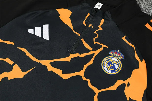 Real Madrid Half Zip Tracksuit - Junior