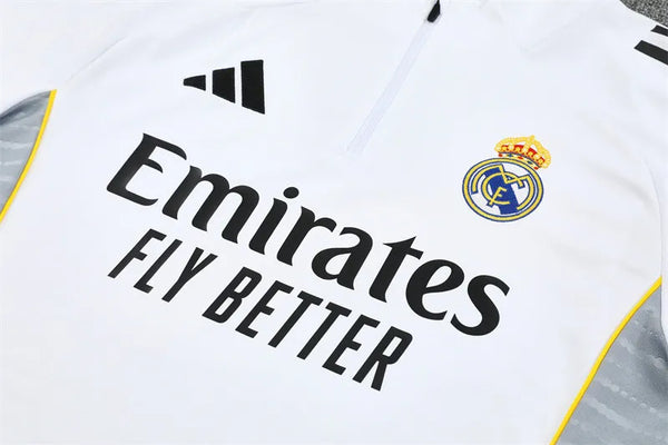 Real Madrid Half Zip Tracksuit - Junior